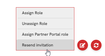 Resend invitation