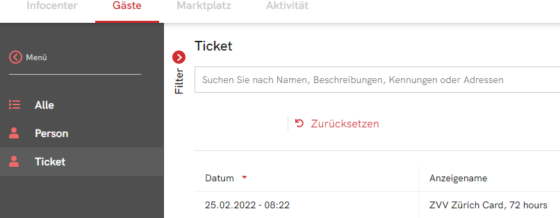  Ticketansicht 